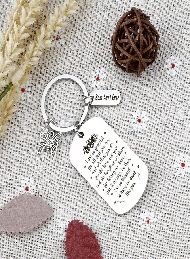 FFNMU Keychain Christmas Gifts For Aunt Auntie Gift Ideas Auntie Gifts From Niece Nephew Best Aunt Ever Gift for Birthday Christmas Mother's Day Valentines Mothers Day Retirement Auntie Birthday Presents - Image 5